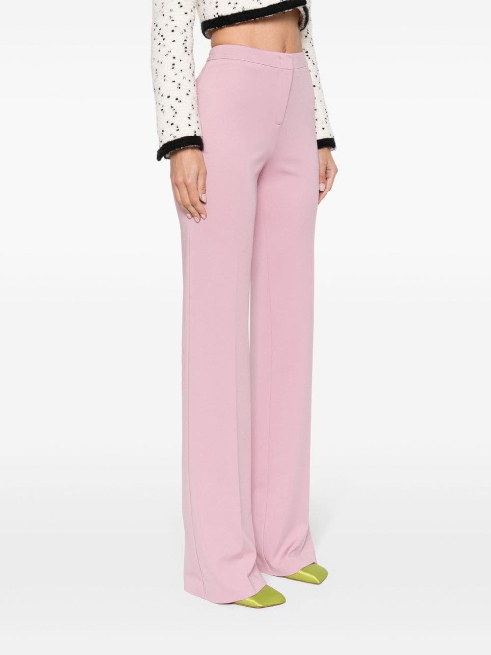 jersey flared trousers - 3