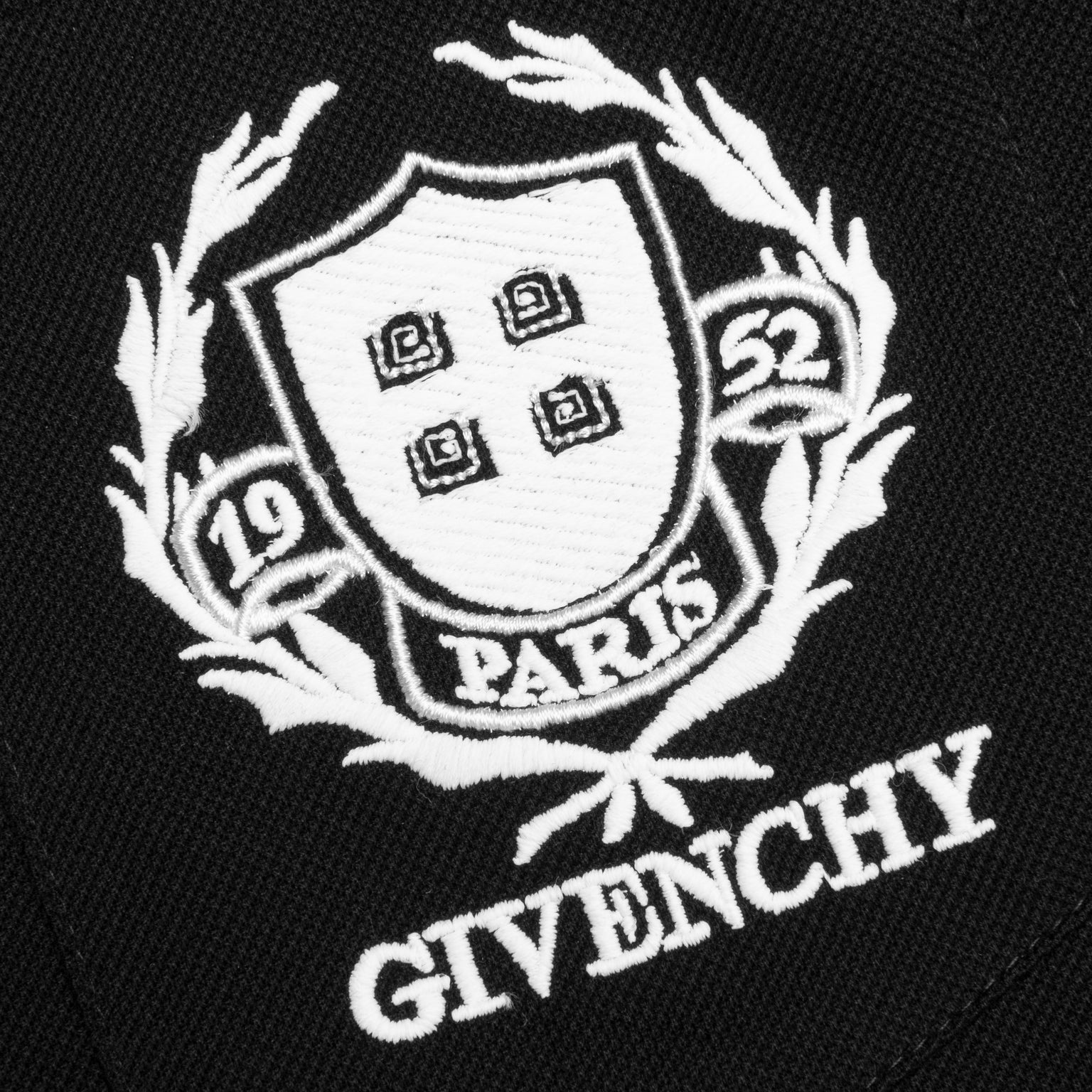 CREST POLO SHIRT WITH CASUAL POCKET - BLACK - 4
