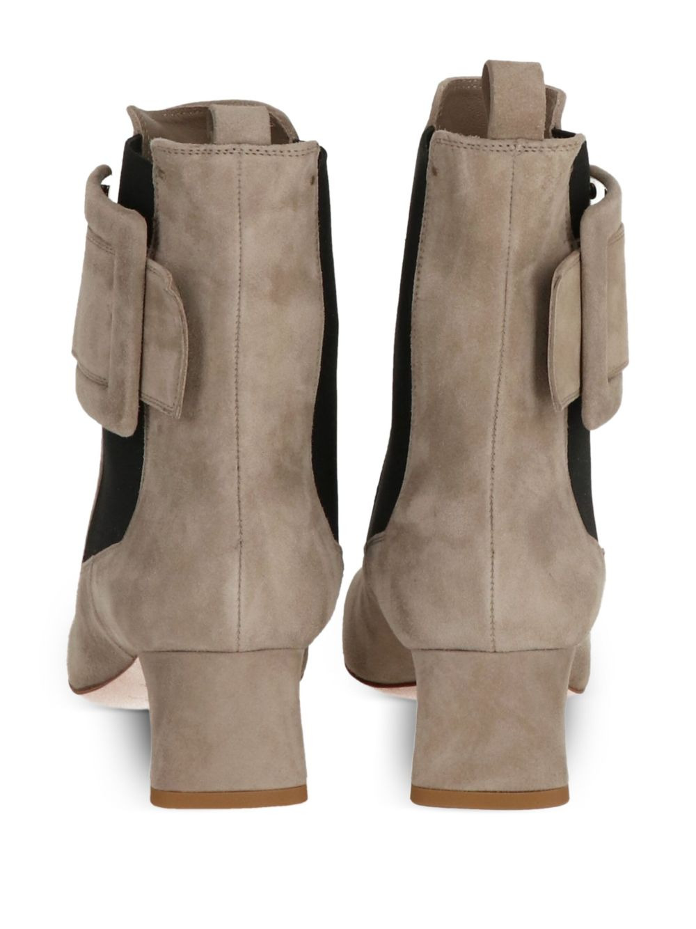 buckle-detail suede boots - 3