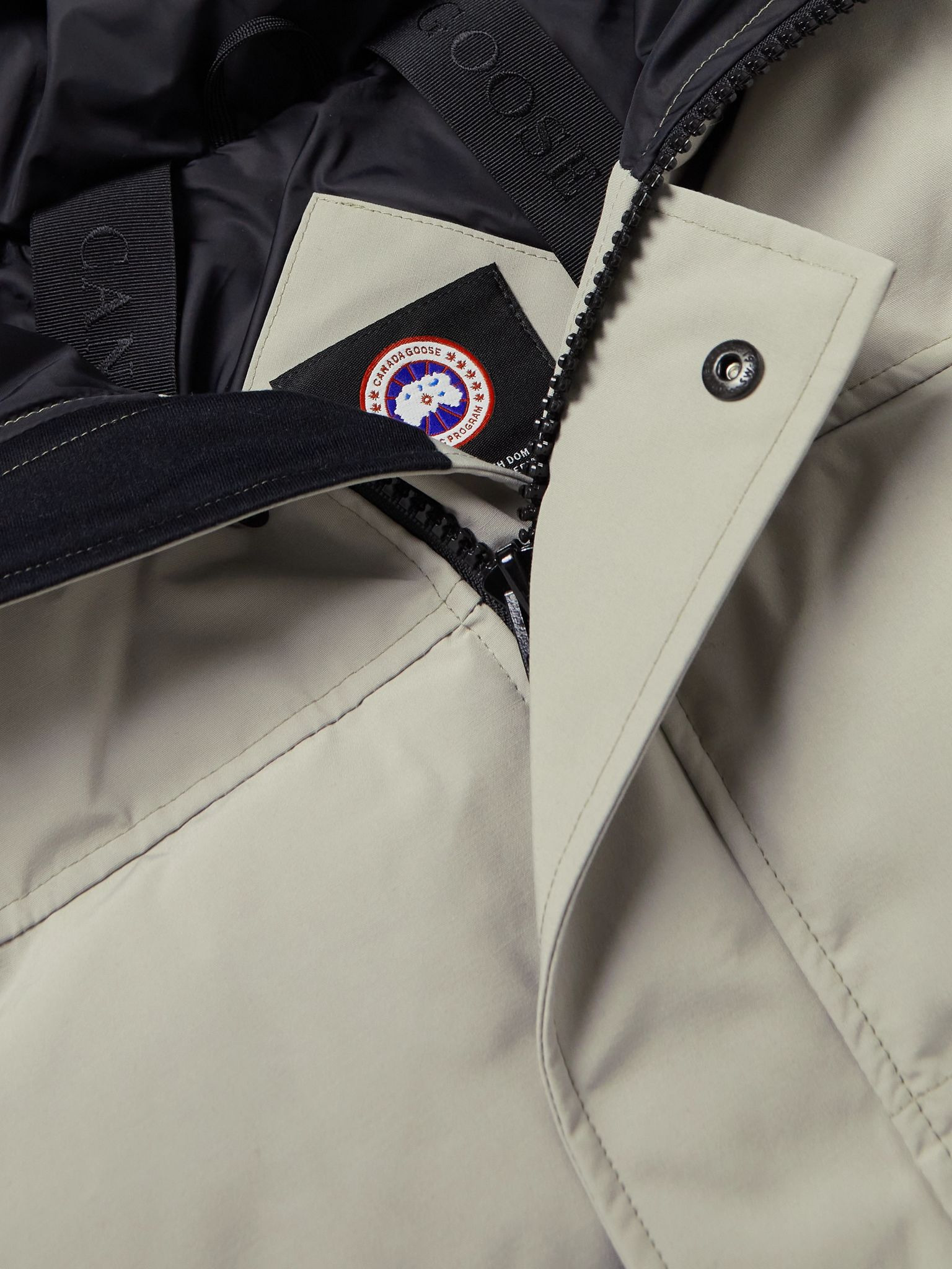 Macmillan Logo-Appliquéd Quilted Shell Hooded Down Parka Off-white - 4