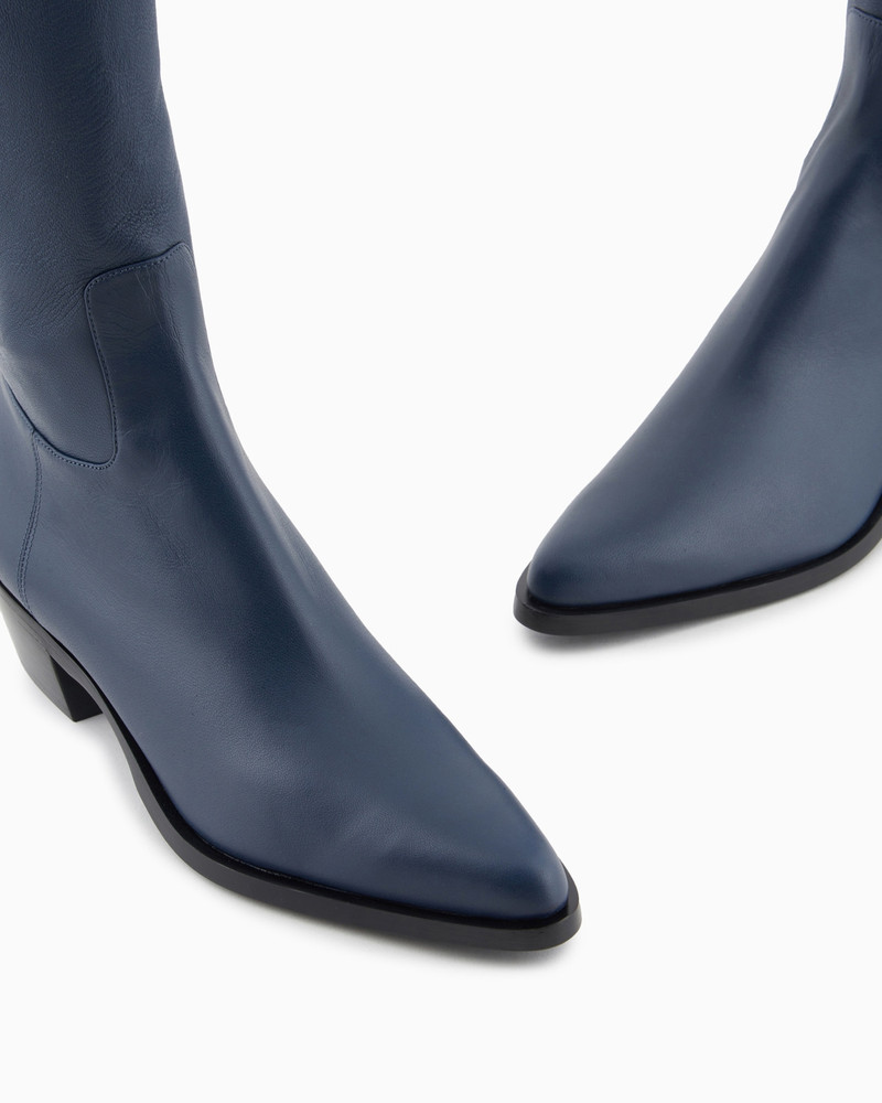 GIORGIO ARMANI Stretch nappa-leather boots outlook