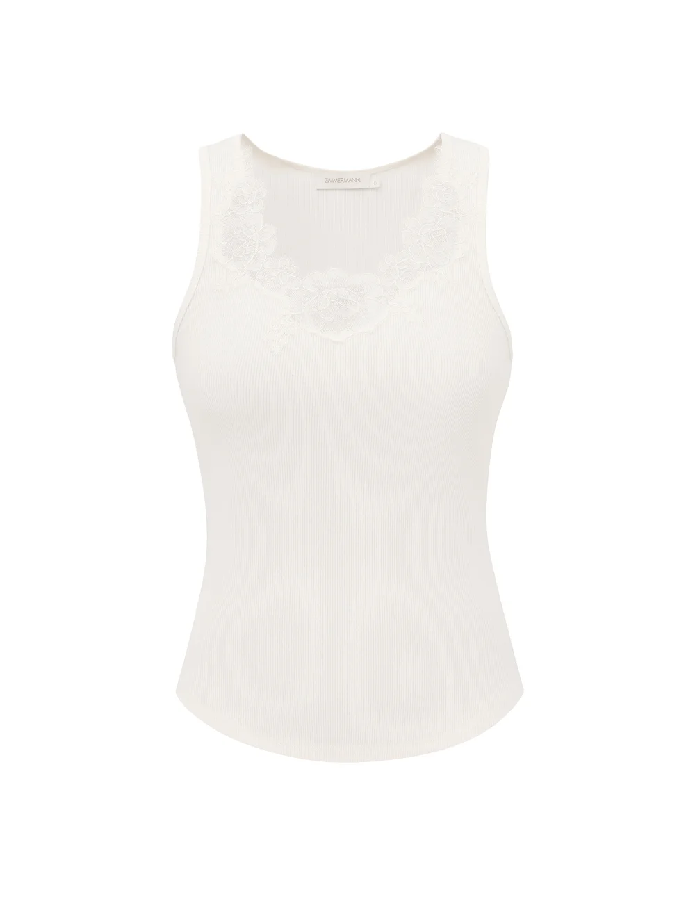 LACE TRIM TANK - 1