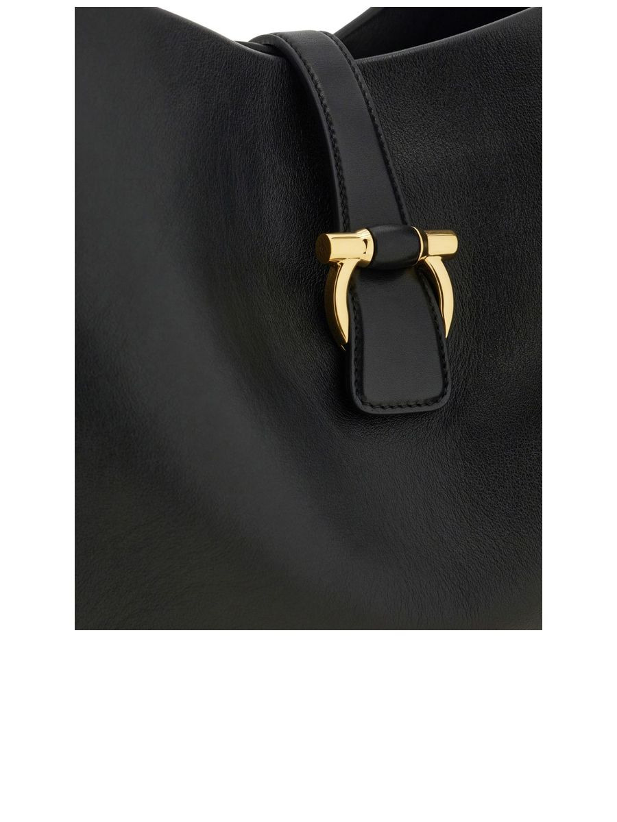 Gancini Buckle Shoulder Bag - 3