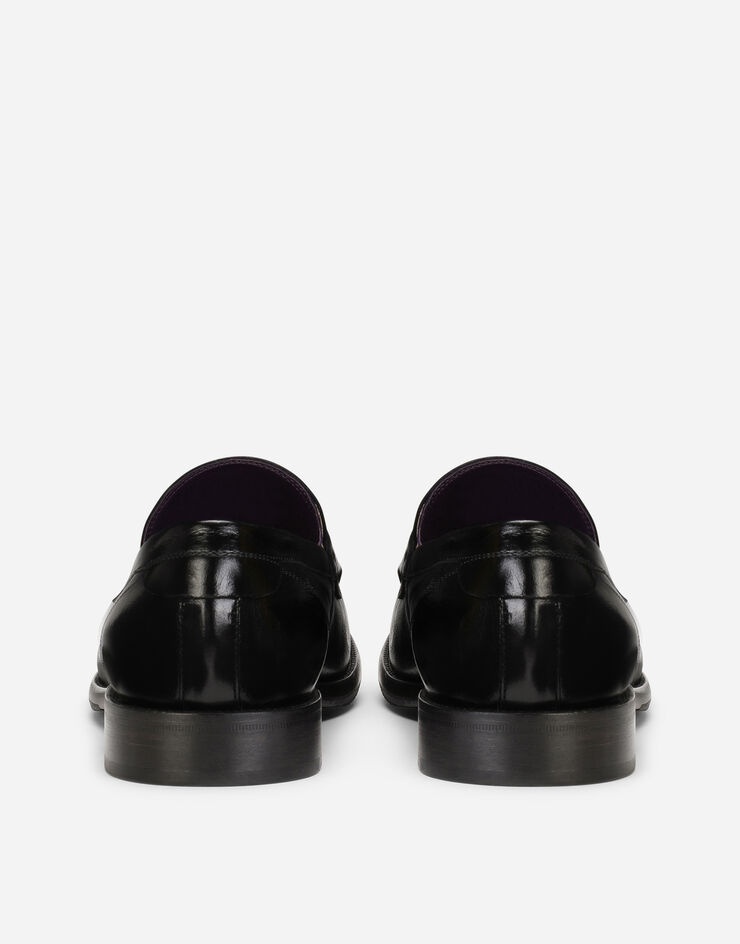 Mino calfskin loafers with branded plate - 3