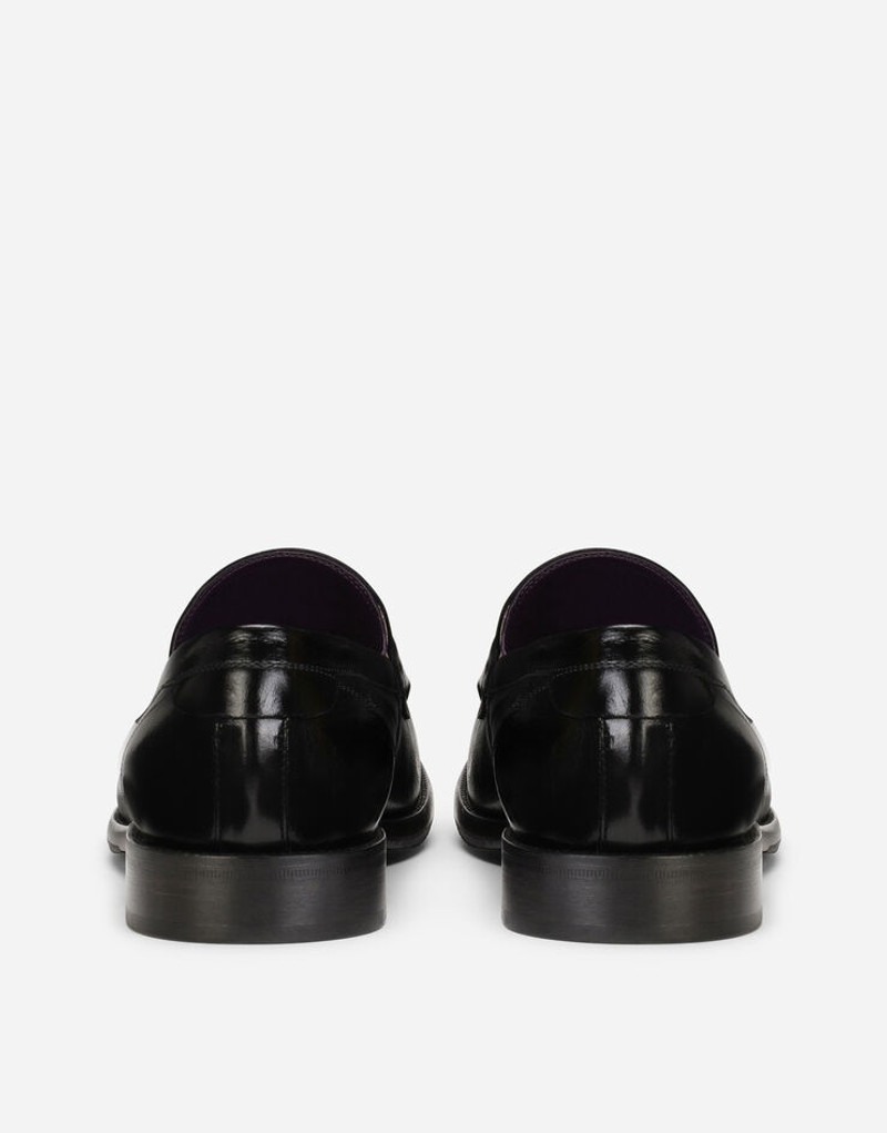 Dolce & Gabbana Mino calfskin loafers with branded plate outlook