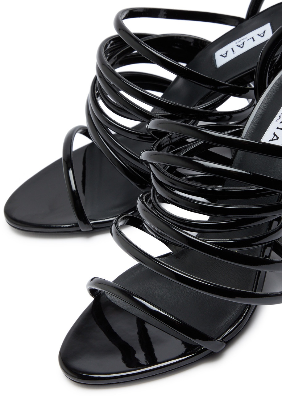 Alaïa Strappy 90 Leather Sandals - 3