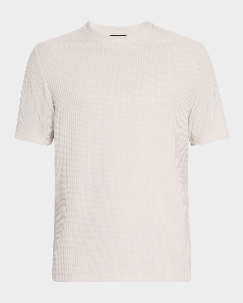 Men's Argon Stripe Textured Crewneck T-Shirt 1