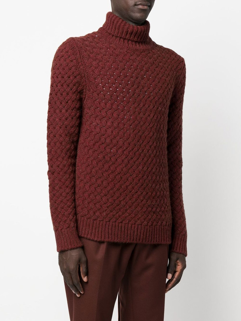 roll-neck chunky knit jumper 3