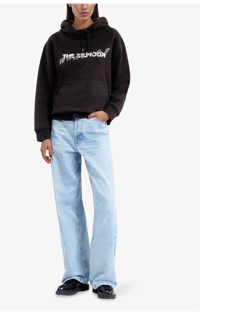 The Kooples Graphic-print rhinestone-embellished cotton-jersey hoody outlook