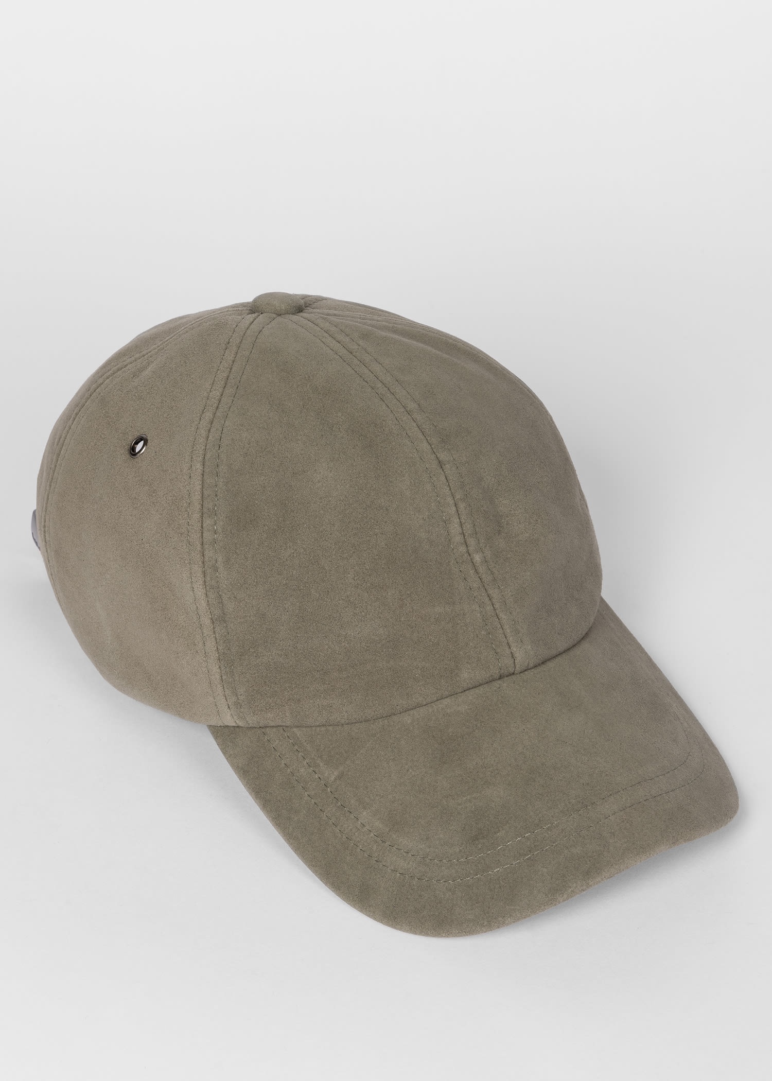 Washed Khaki Suede Cap - 2