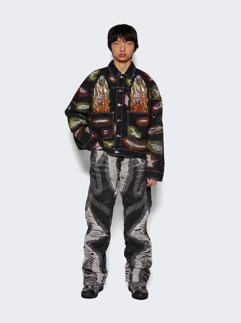 Lanvin Curb Sneakers Silver And Black outlook