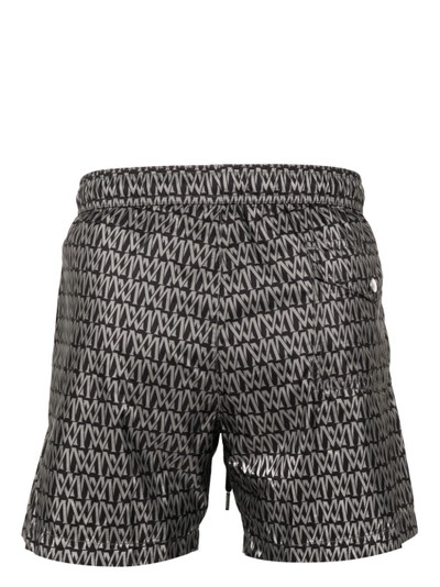 Moncler monogram-print swim shorts outlook