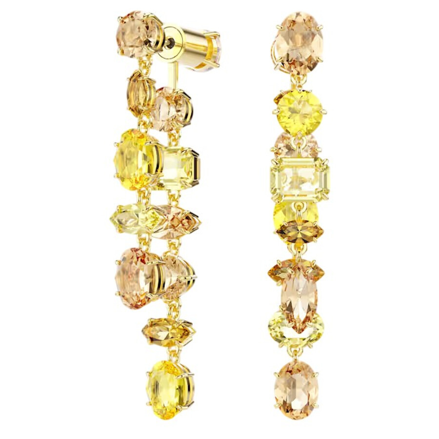 Swarovski - Swarovski Gema Asymmetrical Drop Earrings - 1