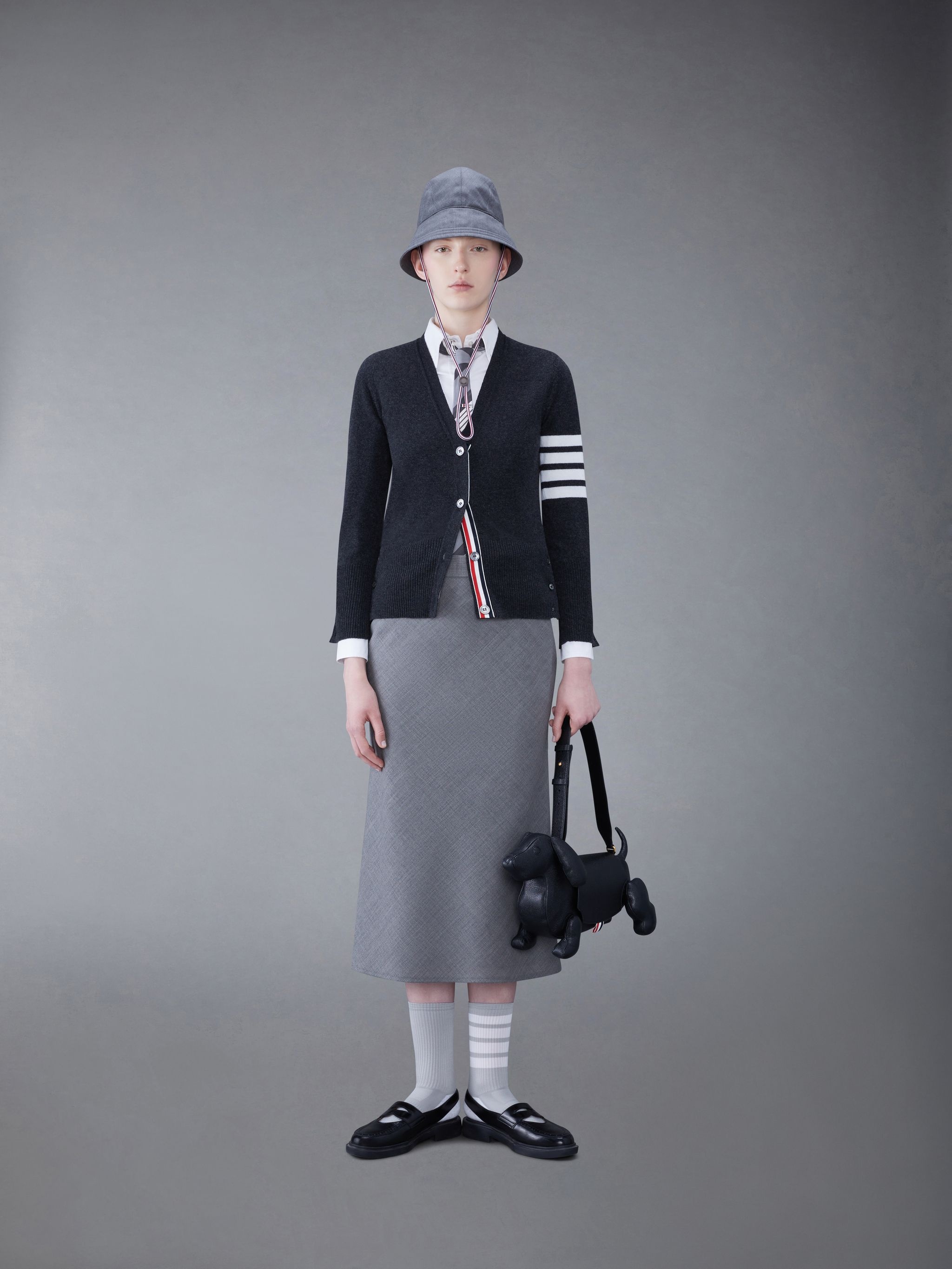 2-ply Fresco midi skirt - 4