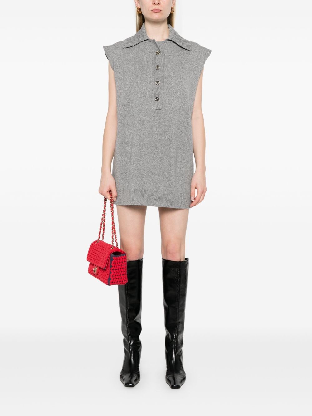 sleeveless mini dress - 2