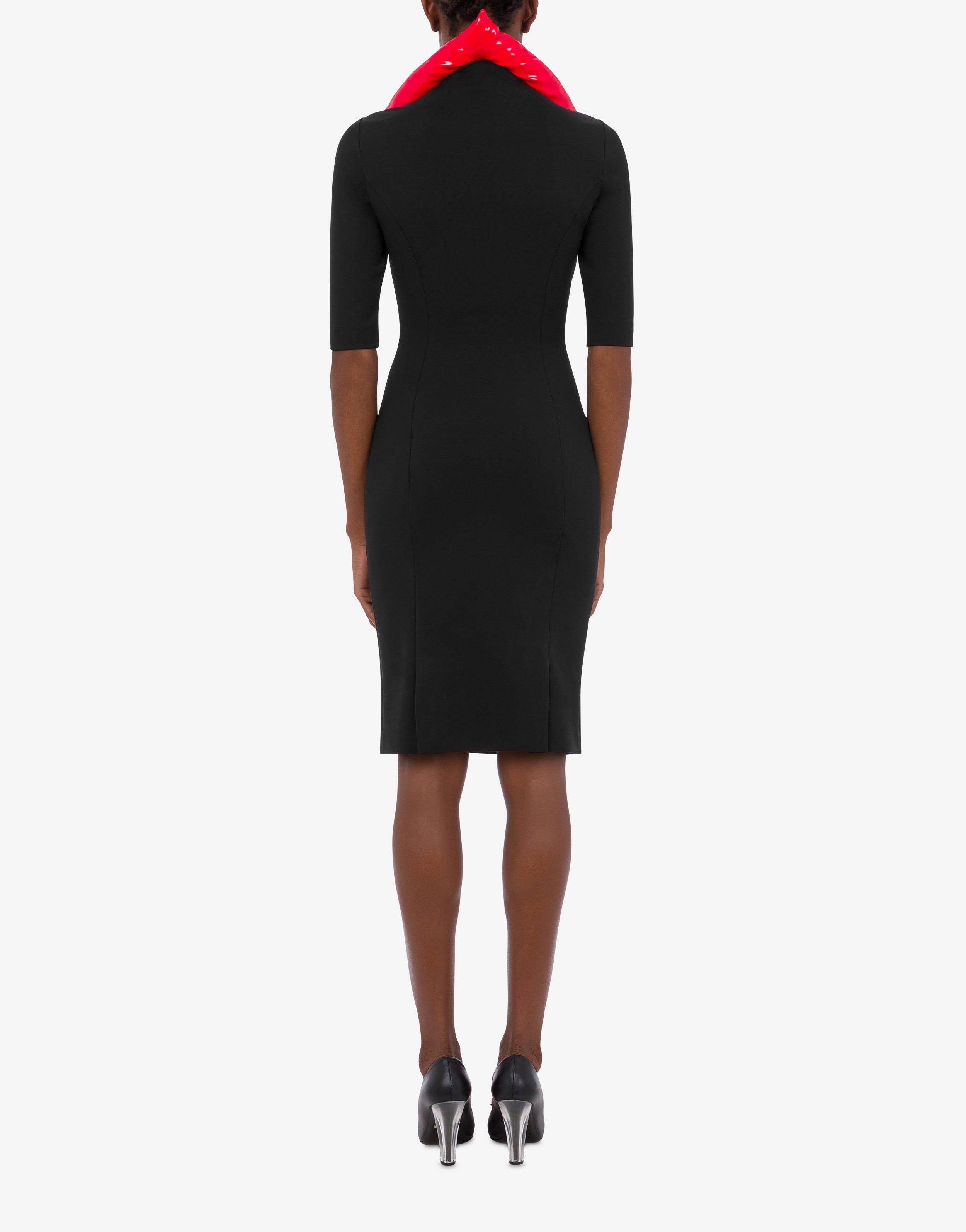 INFLATABLE HEART DOUBLE JERSEY DRESS - 3