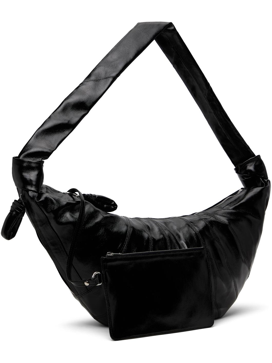 Black Large Croissant Bag - 2