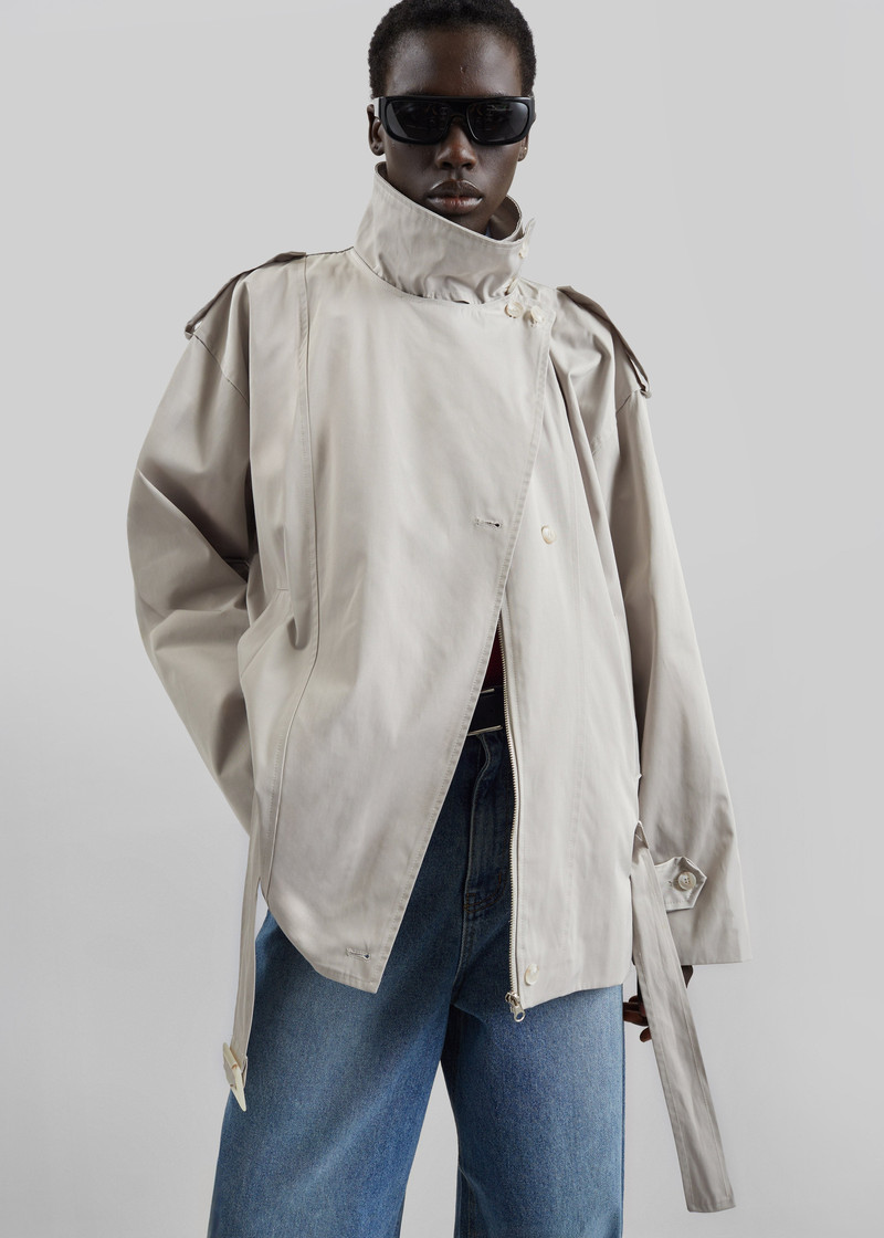 Virar Short Trench - Ice Grey 6
