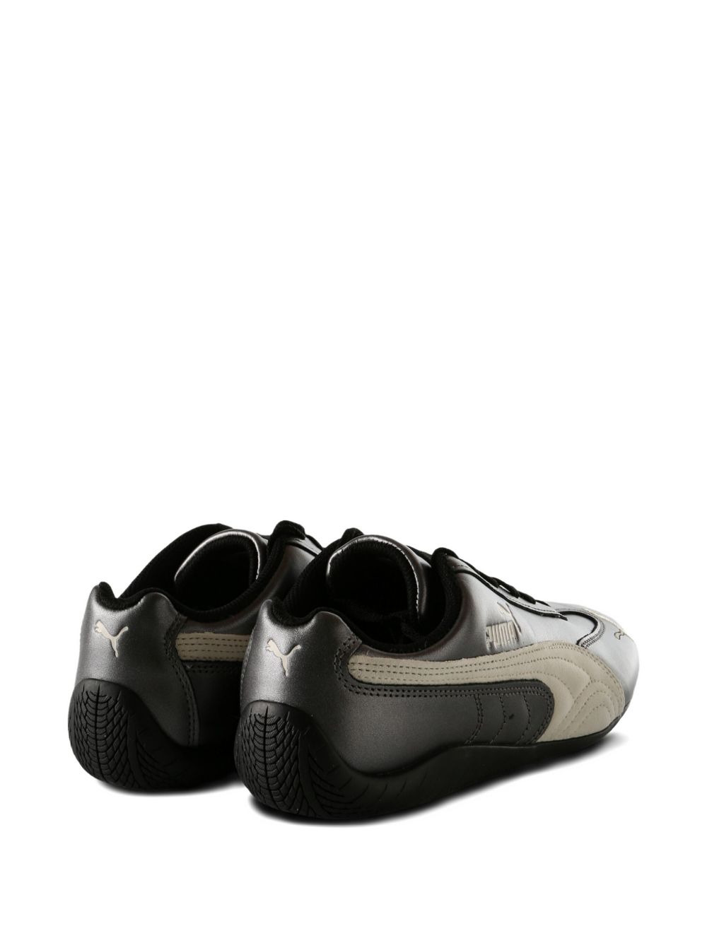 metallic-finish sneakers - 3
