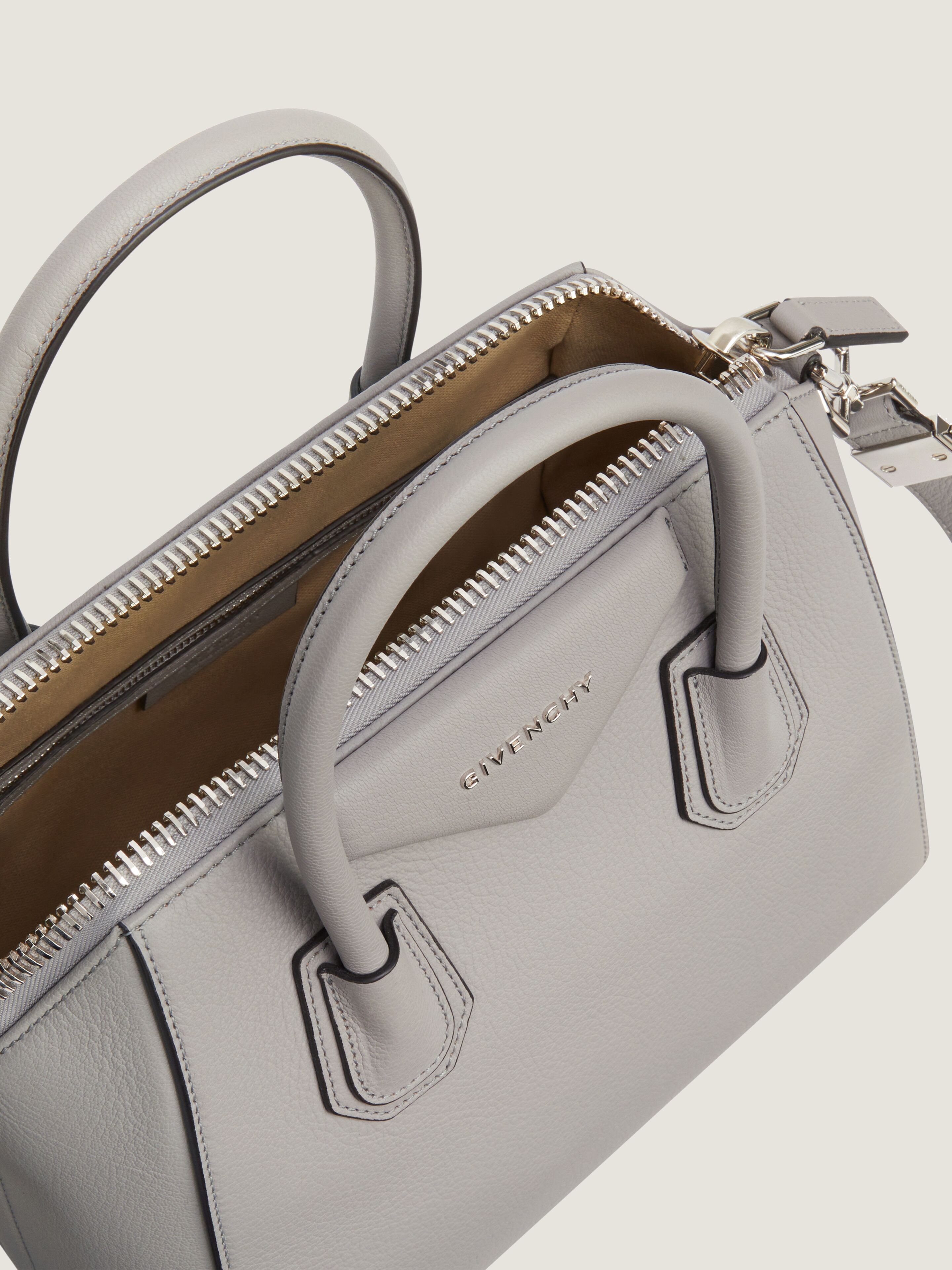 MINI ANTIGONA BAG IN GRAINED LEATHER - 4