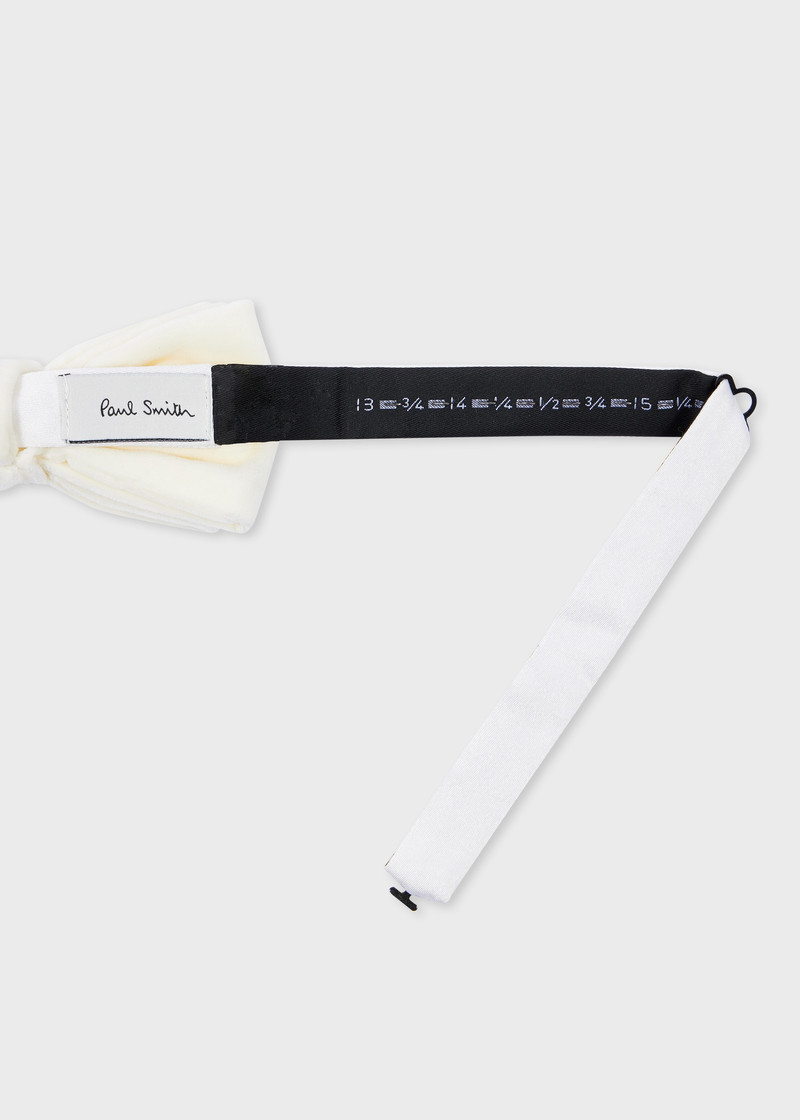 Paul Smith Ivory Velvet Bow Tie outlook