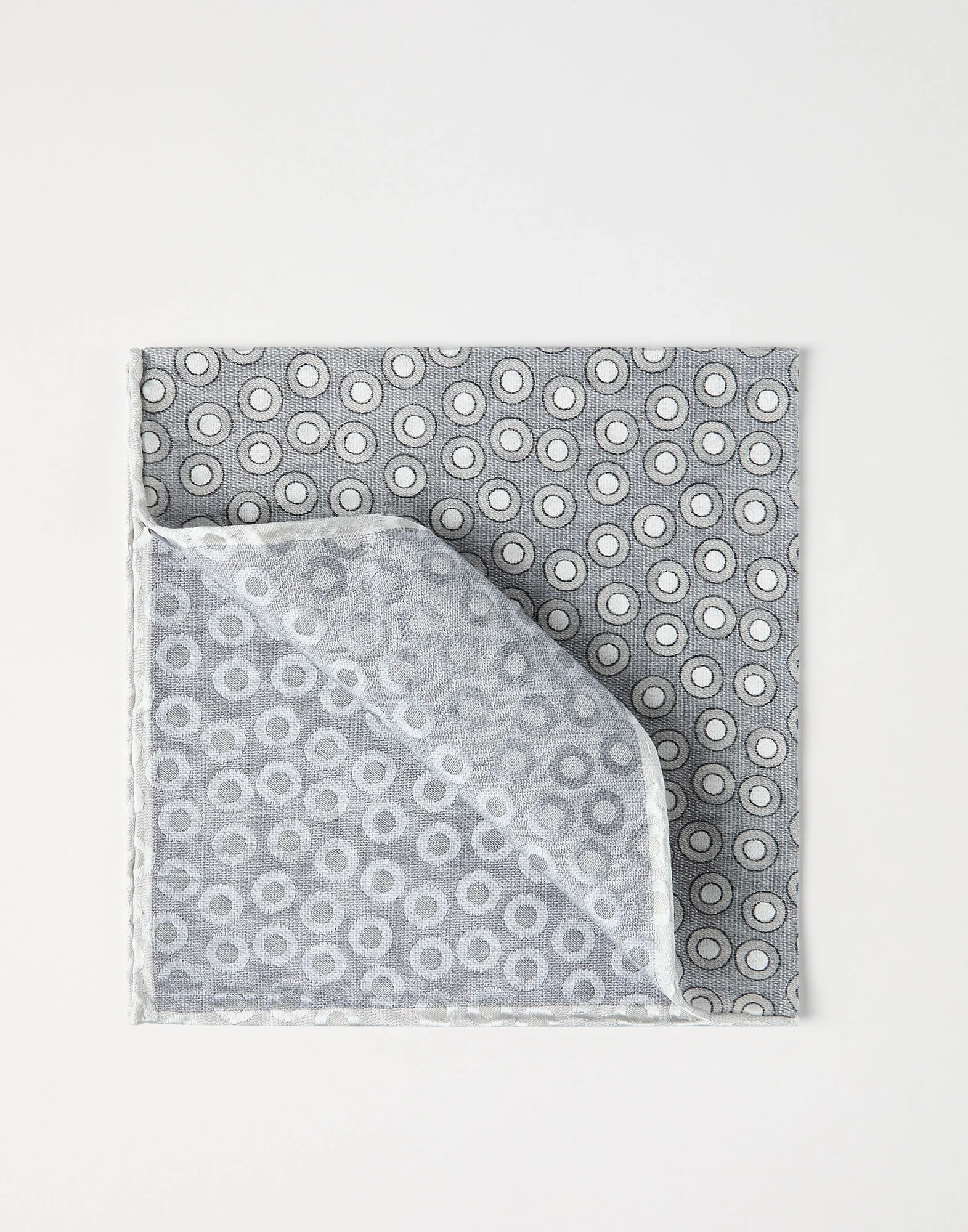 Polka-dot silk pocket square - 1