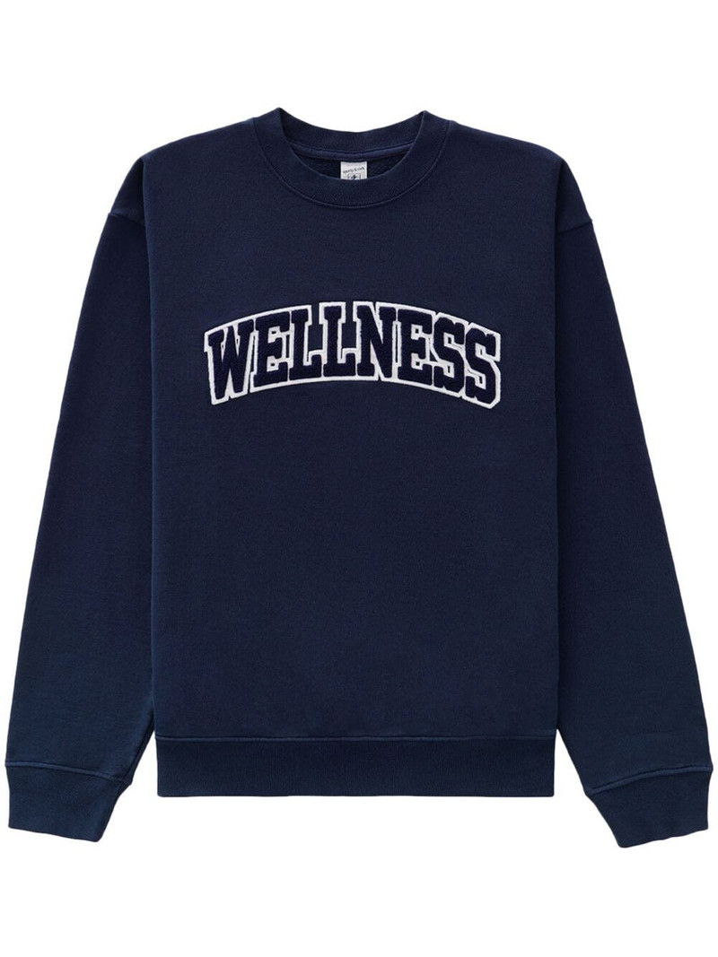 text-print cotton sweatshirt 1