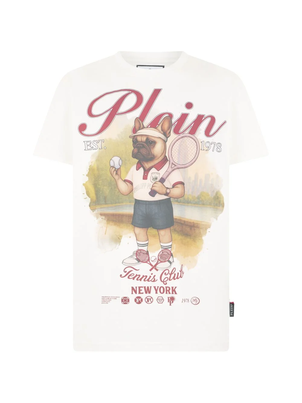 round neck graphic T-shirt - 1