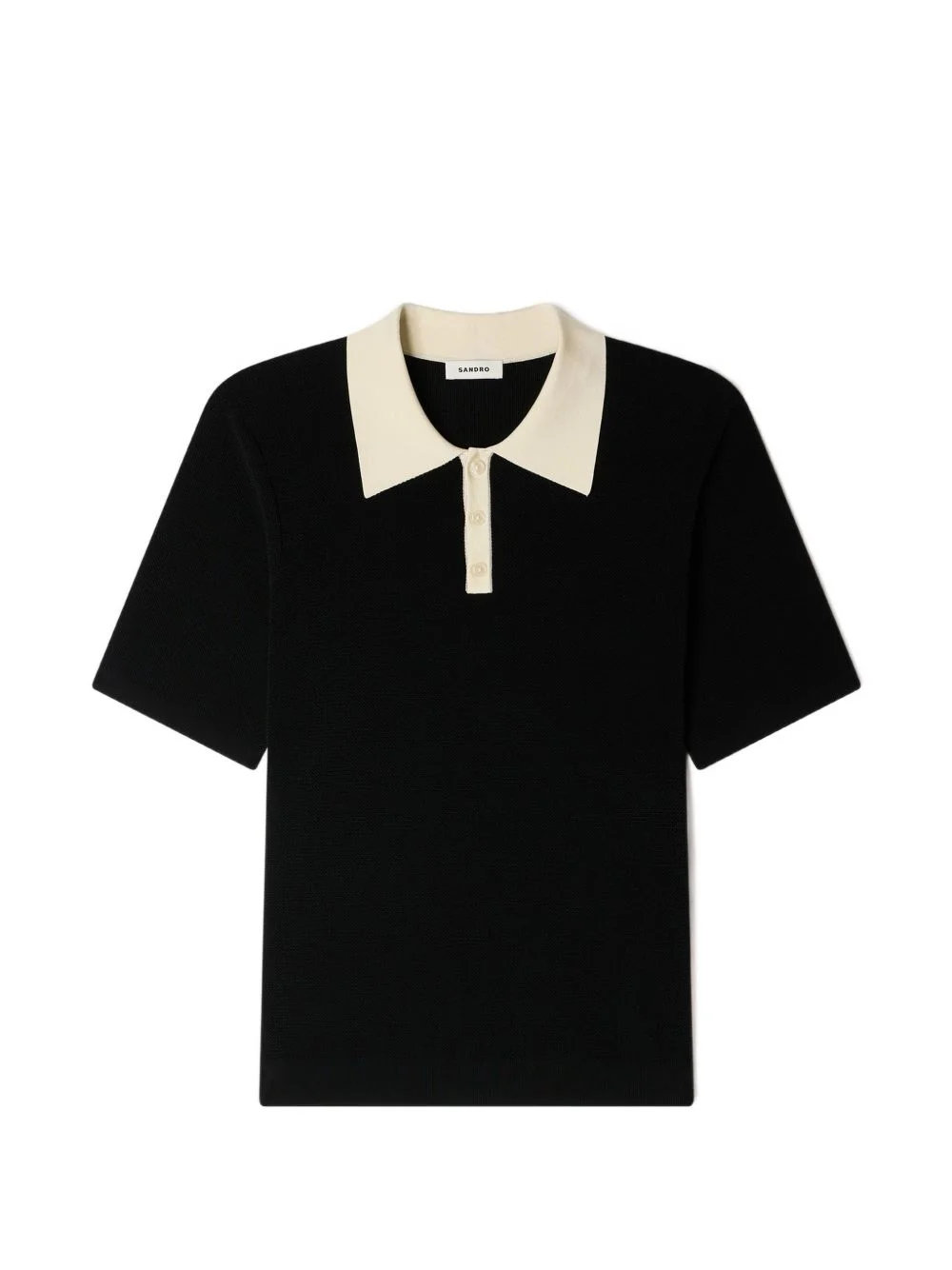 collared short-sleeve polo shirt - 1
