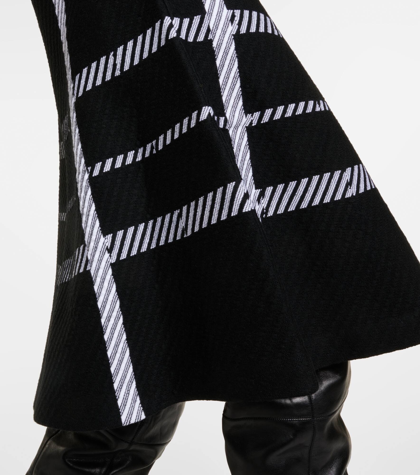 Checked midi dress - 5