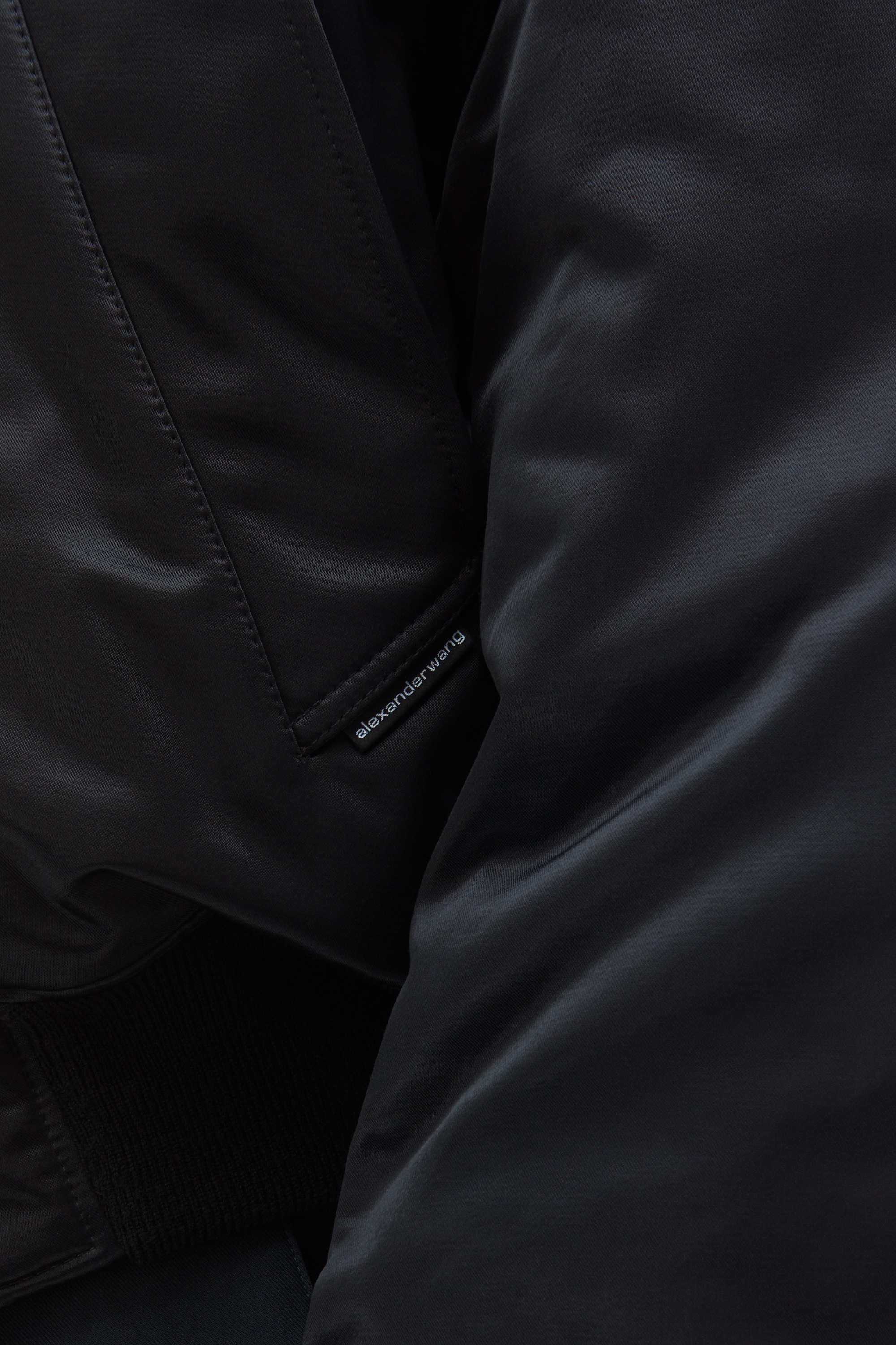 bomber jacket in sateen - 6