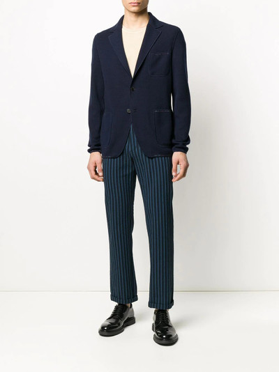 Missoni textured-knit blazer outlook