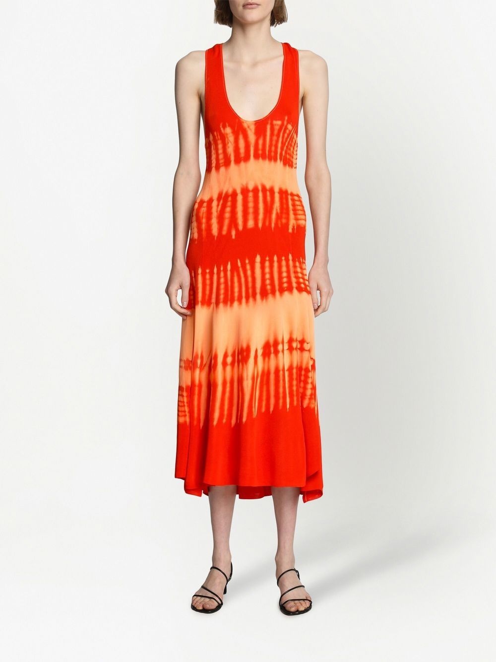 tie-dye print knitted dress - 2