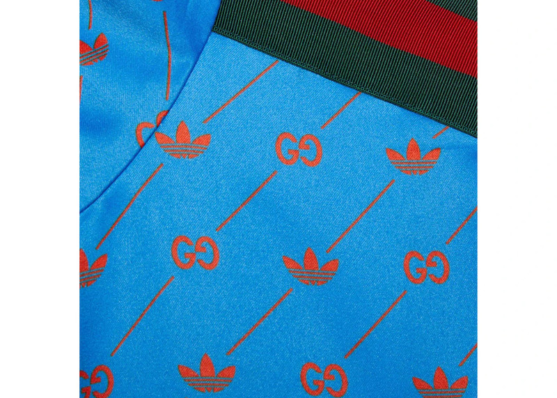 GUCCI Gucci x adidas Zip Jacket Blue outlook