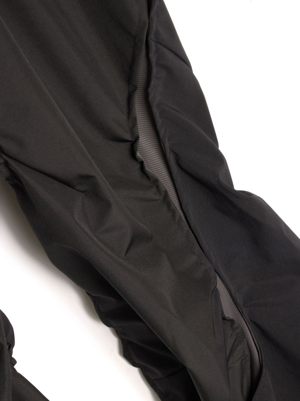 layered-design tapered trousers - 3