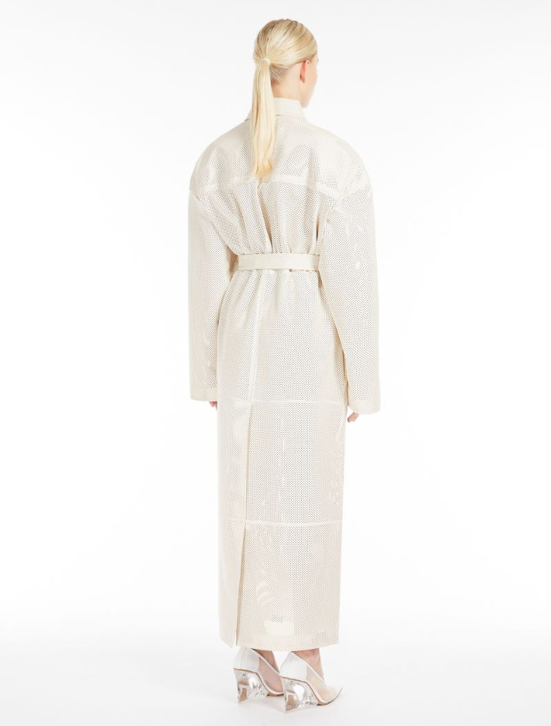 Long Nappa leather trench coat - RUNWAY - 4