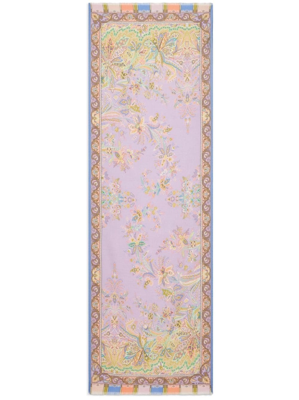 floral paisley-print scarf - 1
