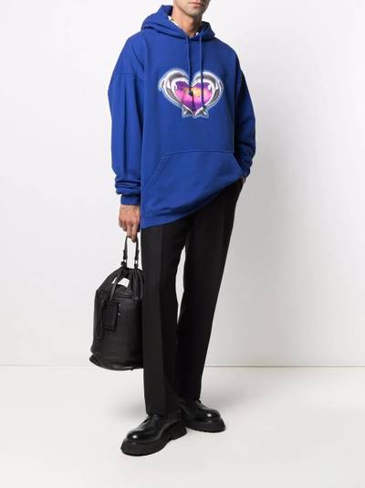 VETEMENTS Dolphins Heart logo hoodie outlook