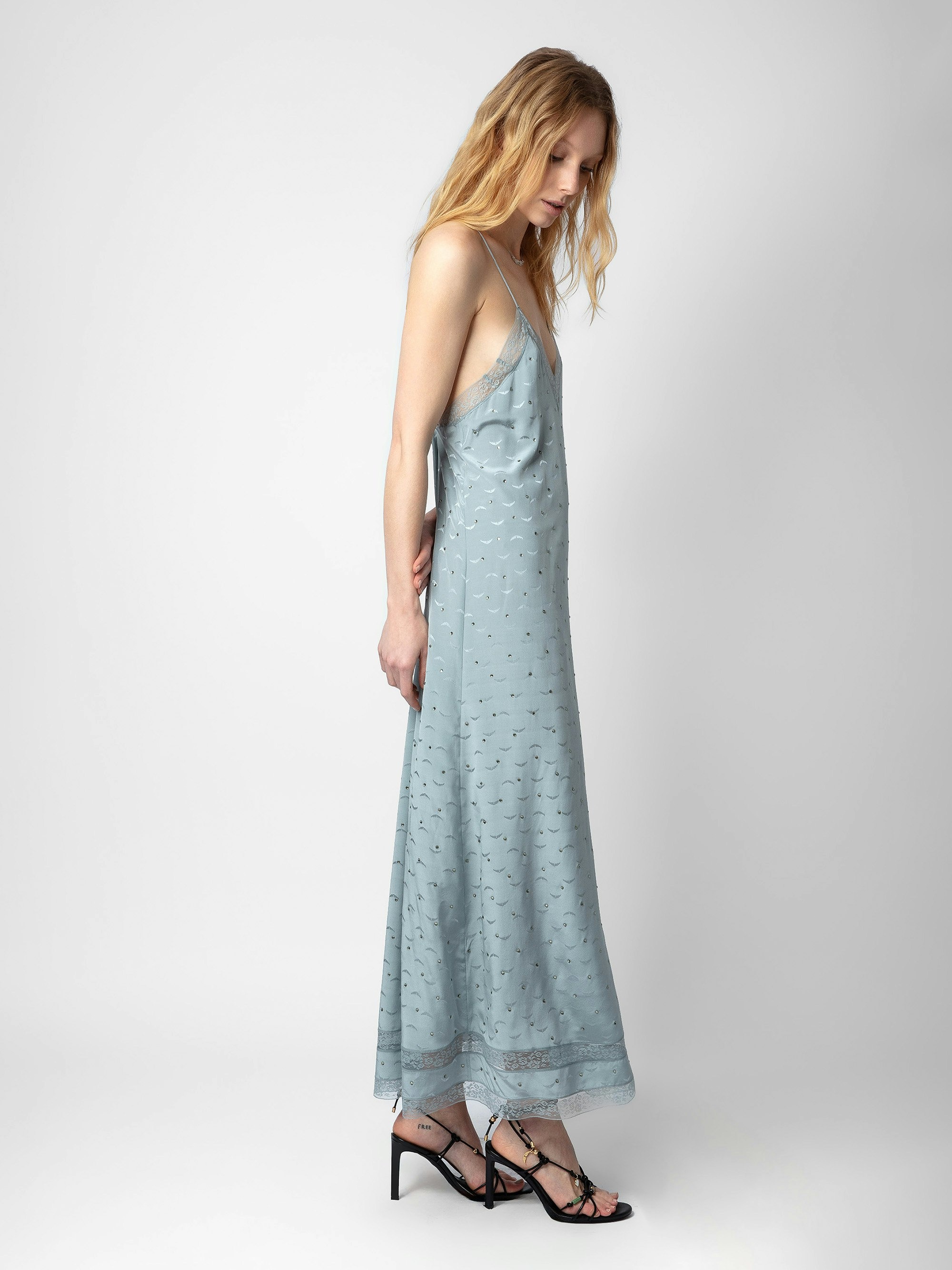 Reman Silk Jacquard Dress - 4