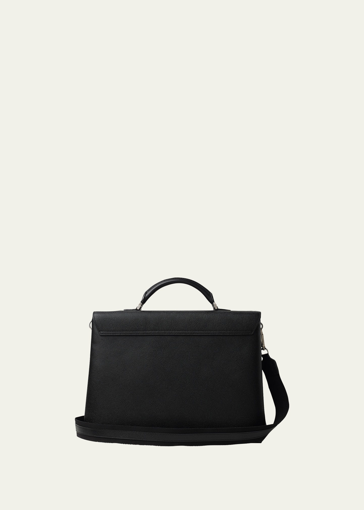 Men's Avietta Pebble Leather Briefcase - 2