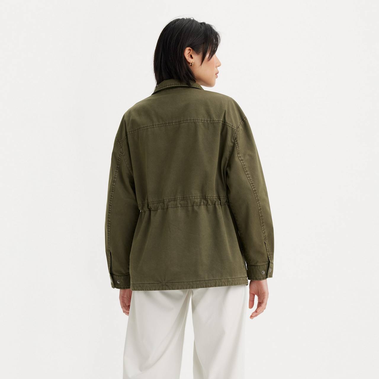STAND UP COLLAR MILITARY JACKET - 2