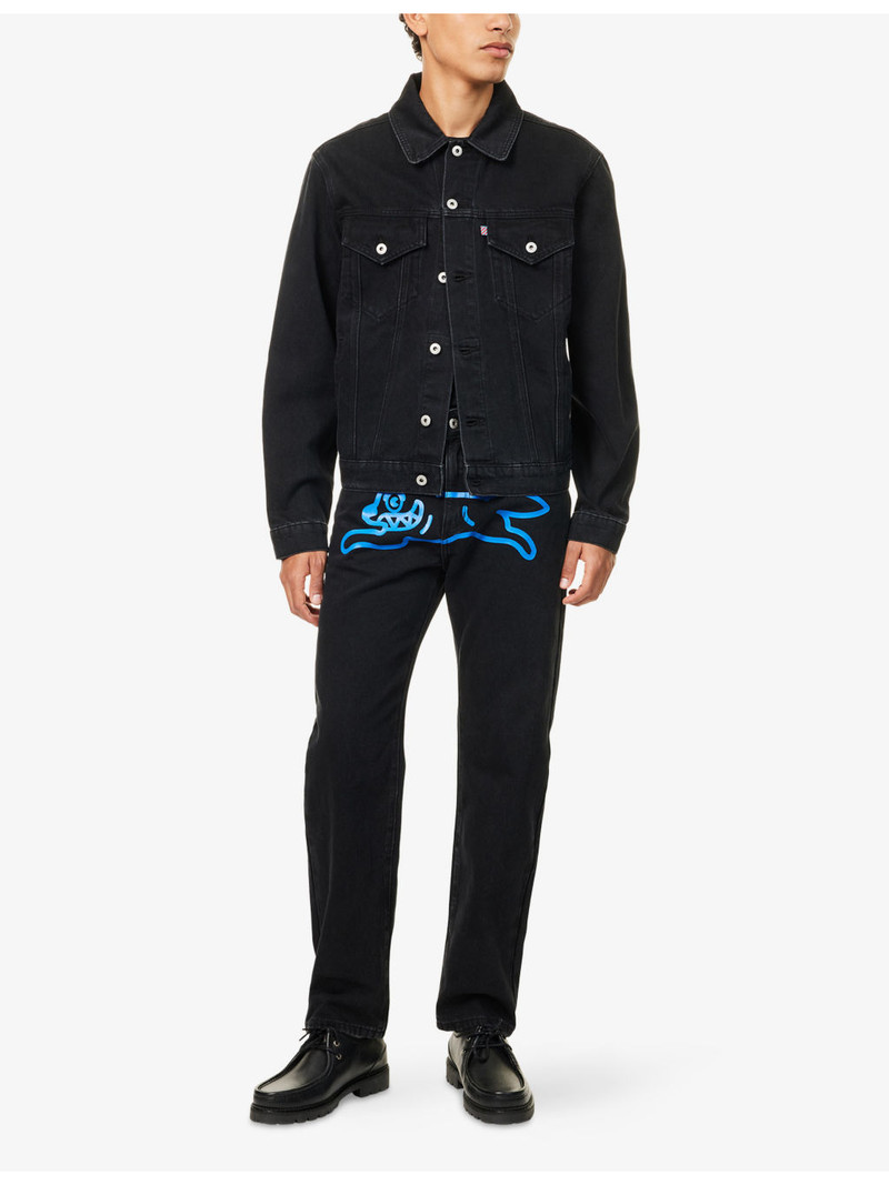 ICECREAM Running Dog Straight-Leg Denim Jeans outlook