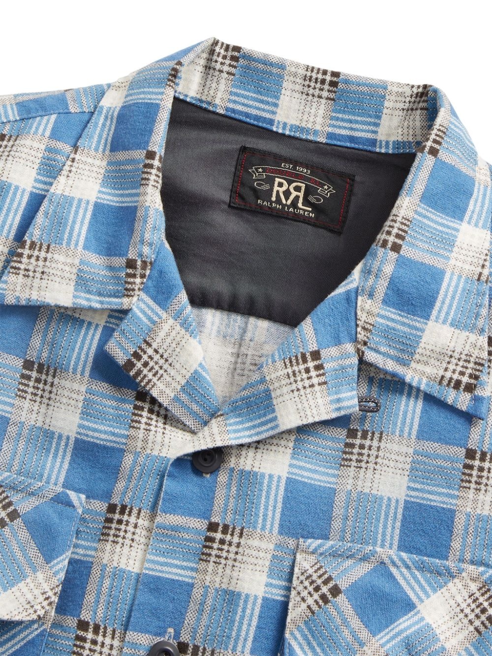 cotton-chamois plaid shirt - 3