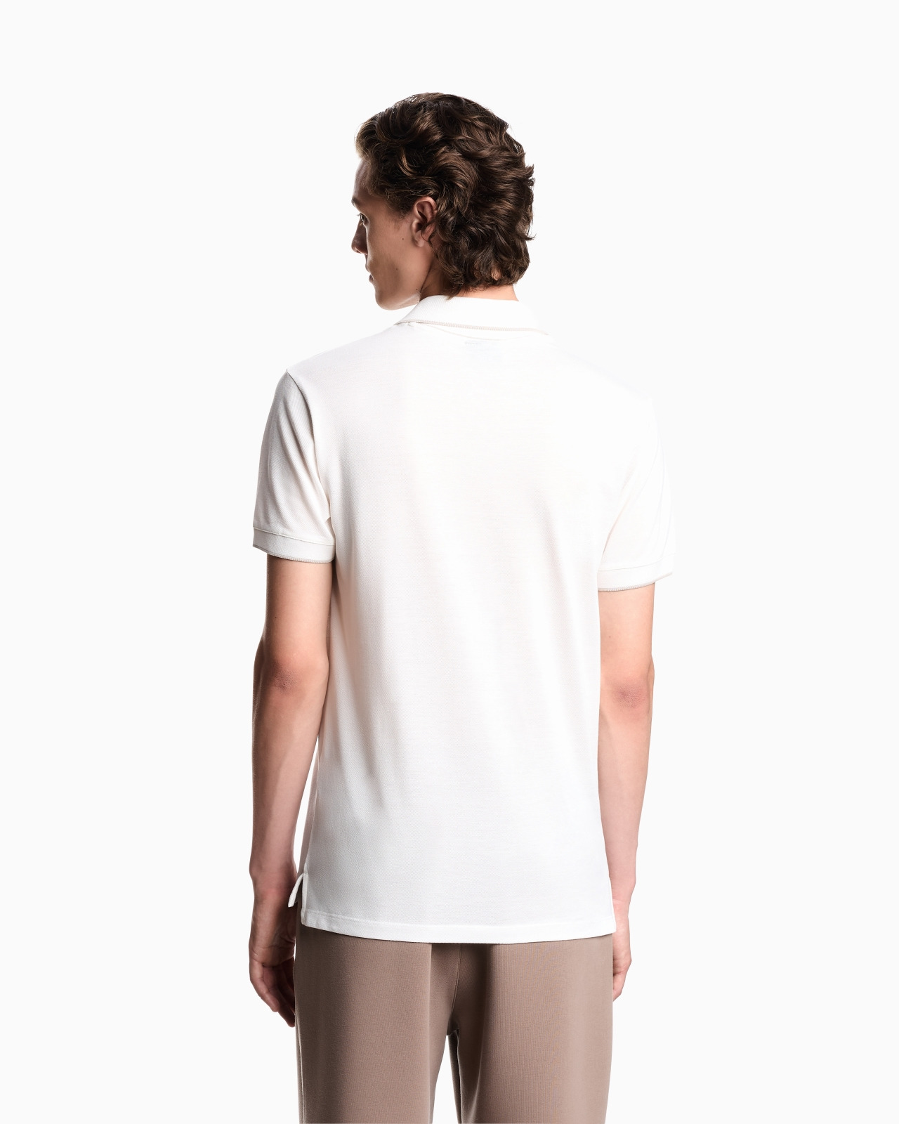 PIQUÉ POLO SHIRT WITH CONTRASTING EDGES - 3
