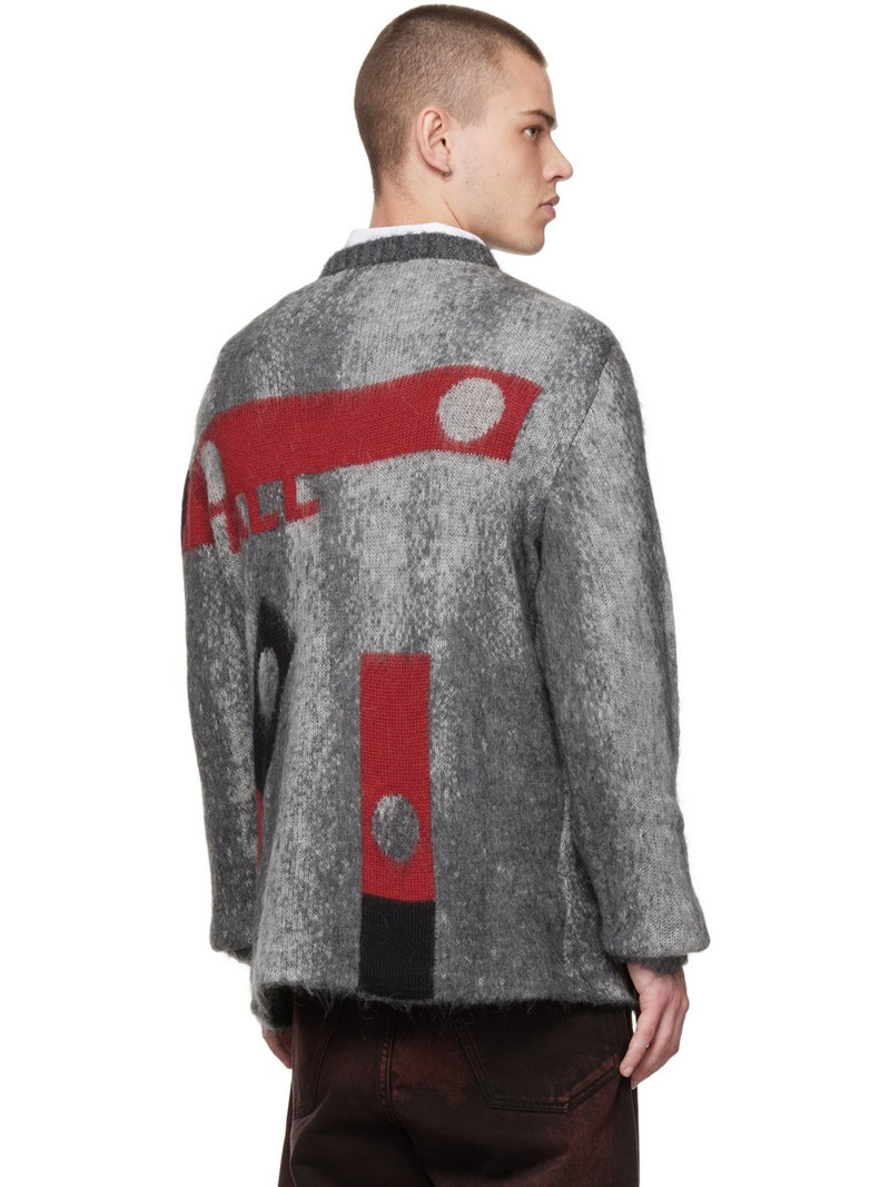 Gray Jacquard Sweater 3