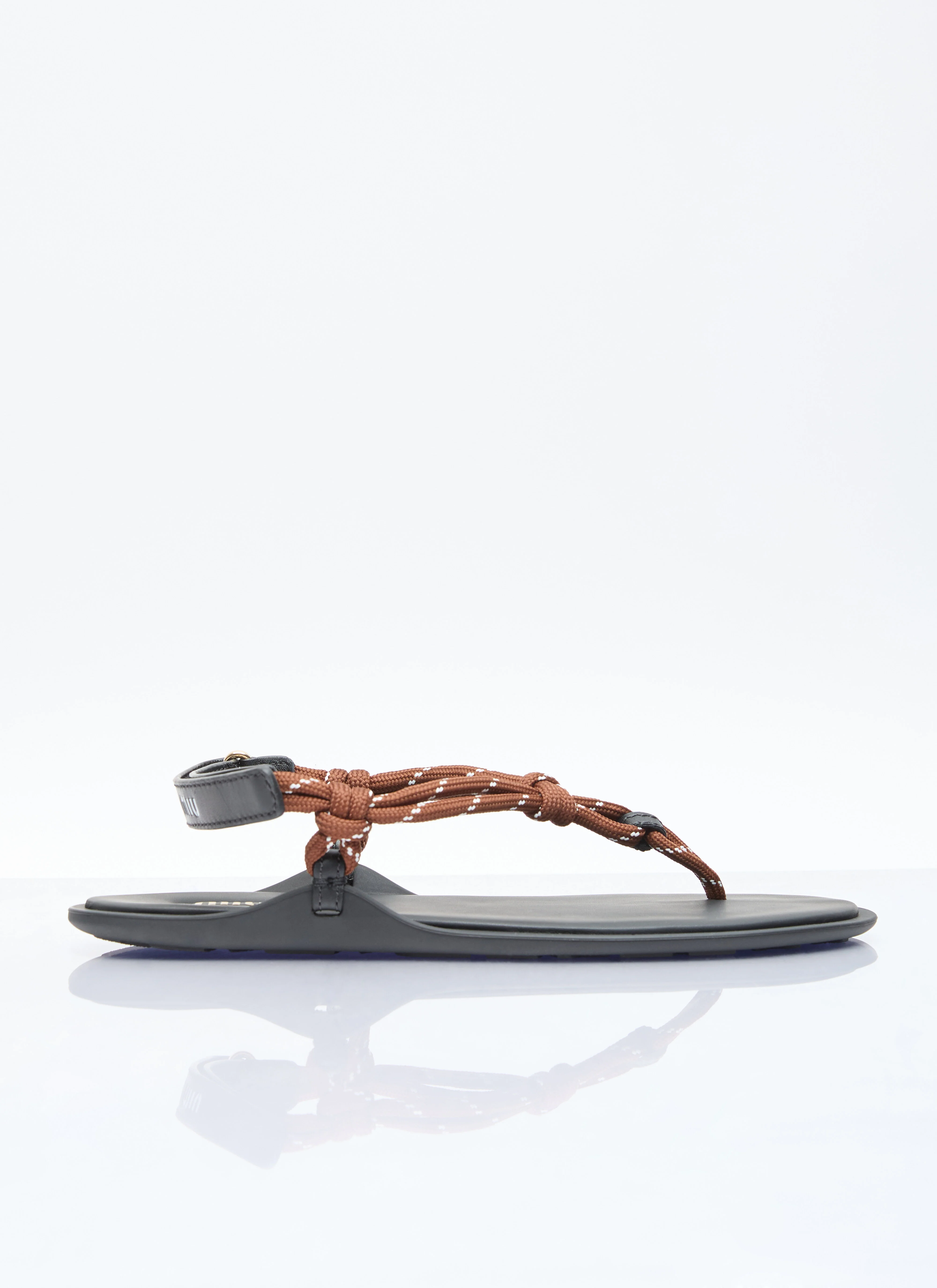 Riviere Cord And Leather Sandals - 1