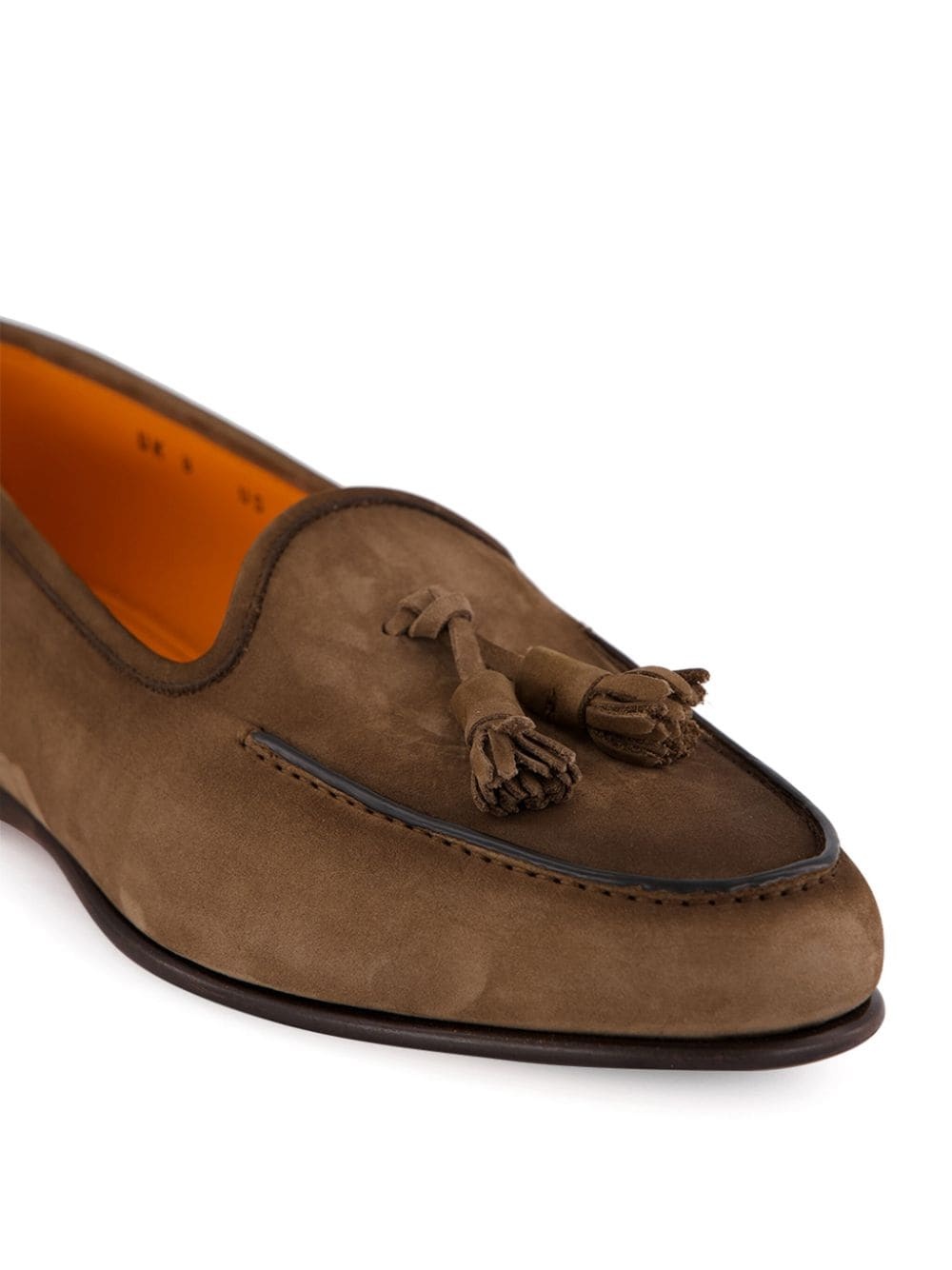 tassel-detail suede loafers - 6