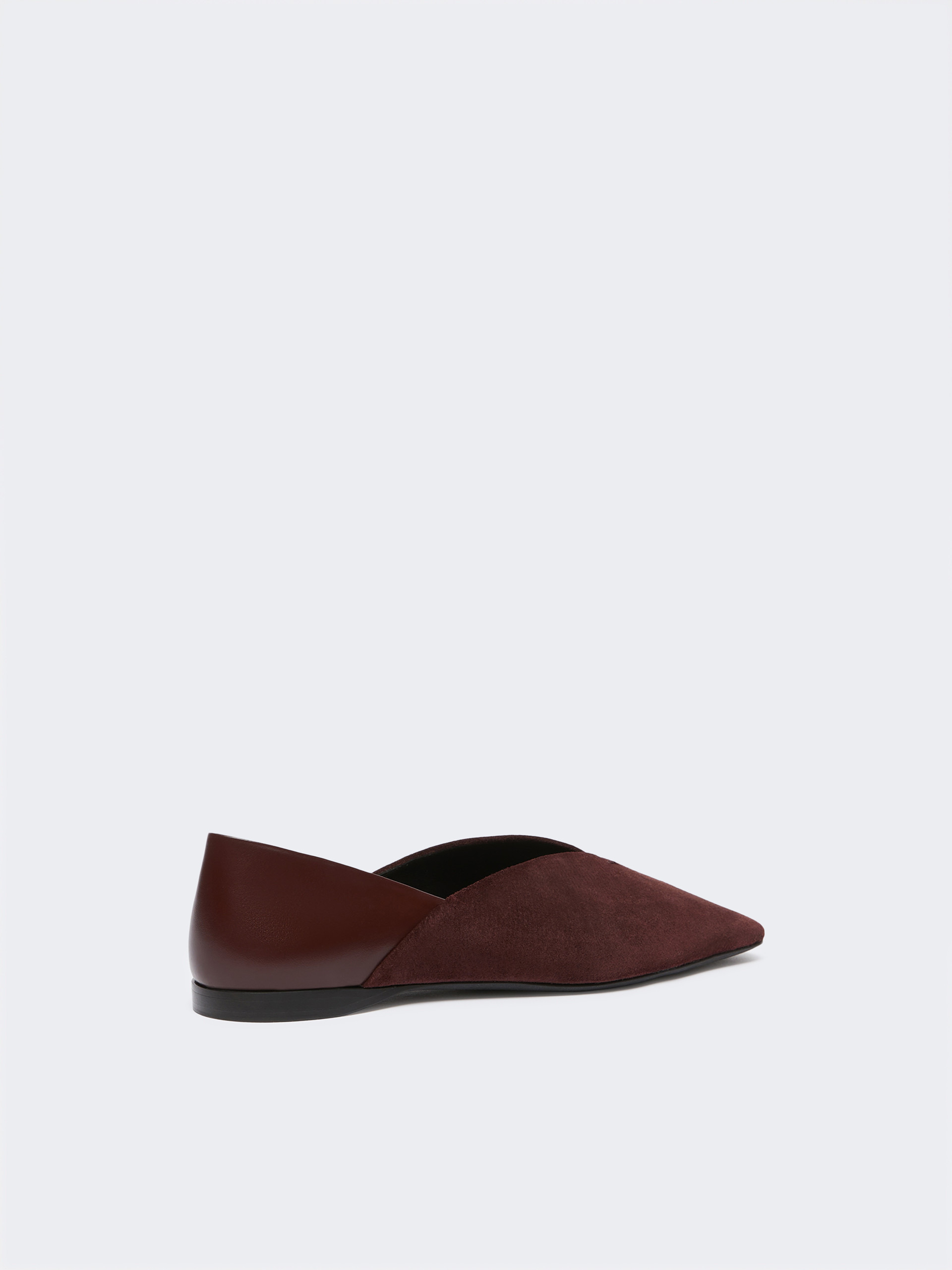 SQUAREFLAT Suede and leather mules - 3