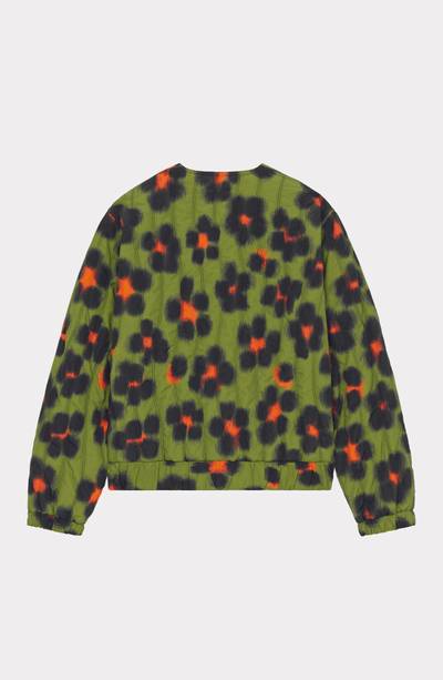 KENZO 'Hana Leopard' reversible quilted jacket outlook