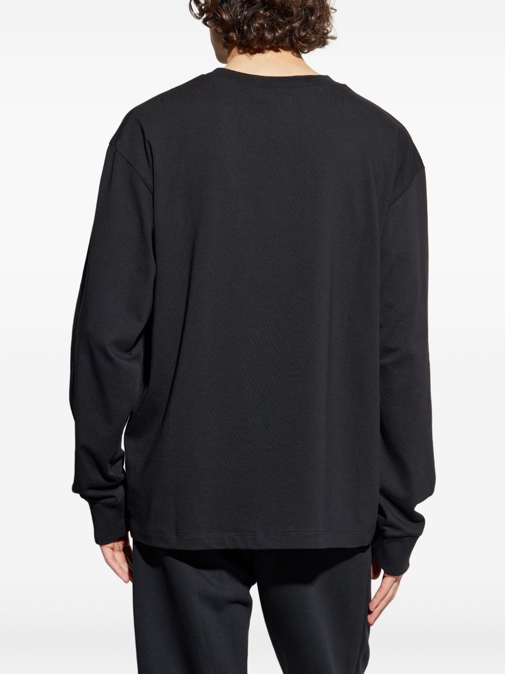 logo-embellished long-sleeve T-shirt - 4
